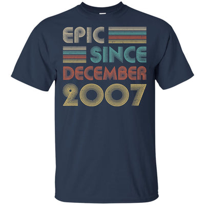 Epic Since December 2007 14th Birthday Gift 14 Yrs Old-T-Shirt & Hoodie-Classic T-Shirt-Navy