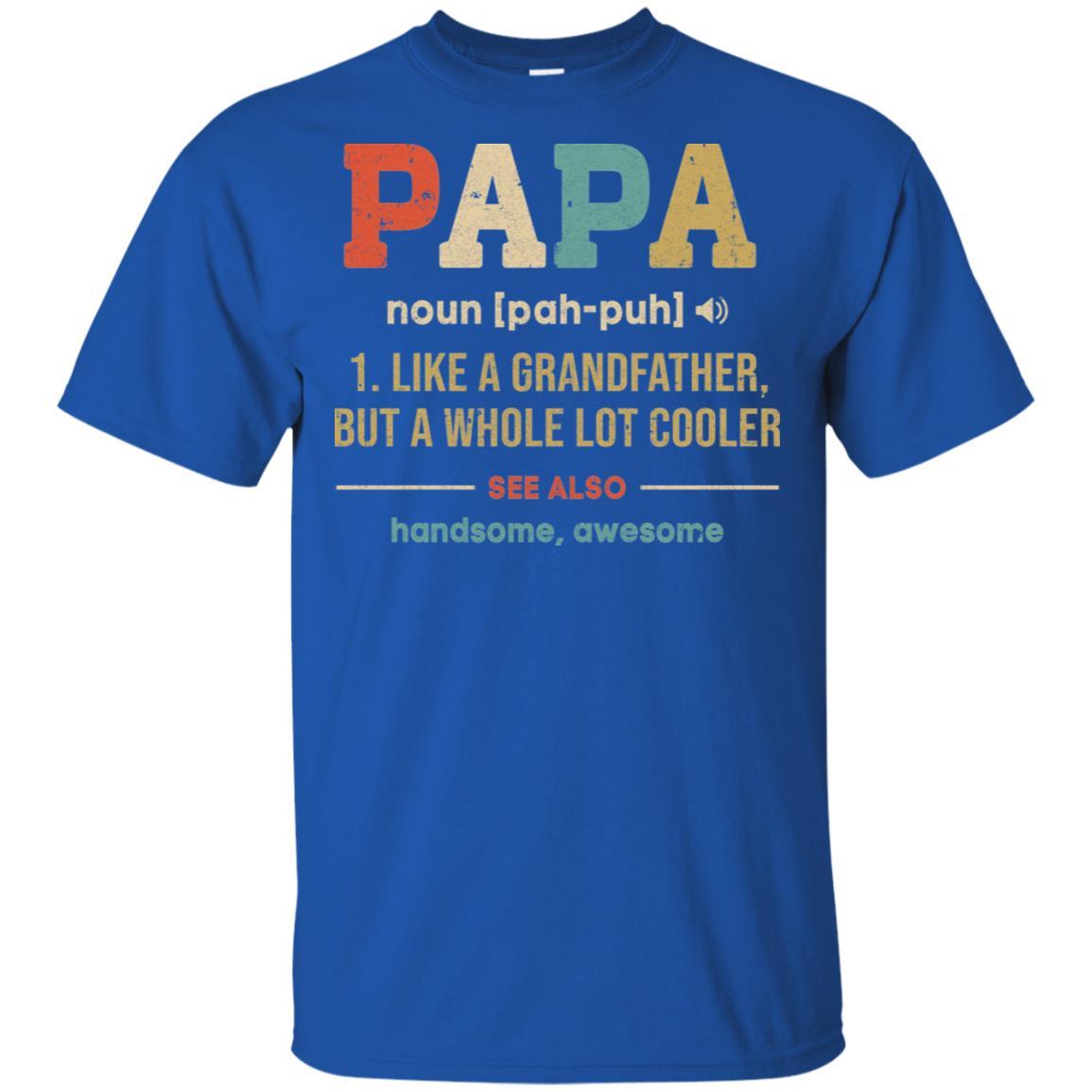 Vintage Papa Gifts Grandpa Definition Fathers Day-T-Shirt & Hoodie-Classic T-Shirt-Royal