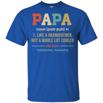 Vintage Papa Gifts Grandpa Definition Fathers Day-T-Shirt & Hoodie-Classic T-Shirt-Royal