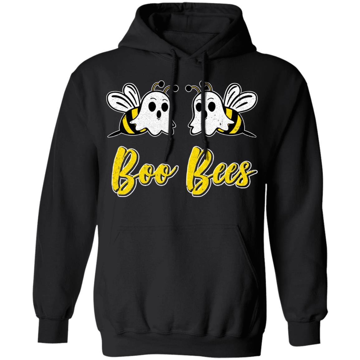 Boo Bees Couple Halloween Costume Funny Bee Ghost-T-Shirt & Tank Top-Pullover Hoodie-Black