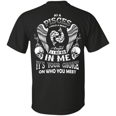 As A Pisces I Hold A Beast An Angel A Madman In Me-T-Shirt & Hoodie-Classic T-Shirt-Black