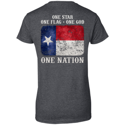 One Star One Flag One God One Nation-T-Shirt & Hoodie-Women's T-Shirt-Dark Heather