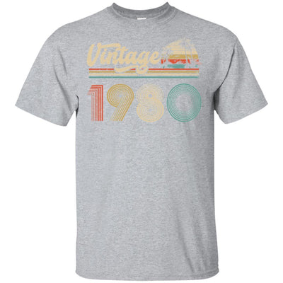 41th Birthday Gift Vintage 1980 Classic-T-Shirt & Hoodie-Classic T-Shirt-Sport Grey