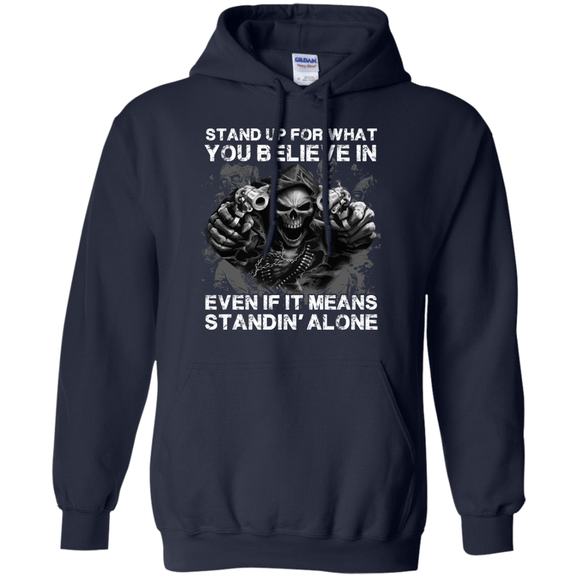 STAND UP FOR WHAT YOU BELIEVE-T-Shirt & Hoodie-Pullover Hoodie-Navy