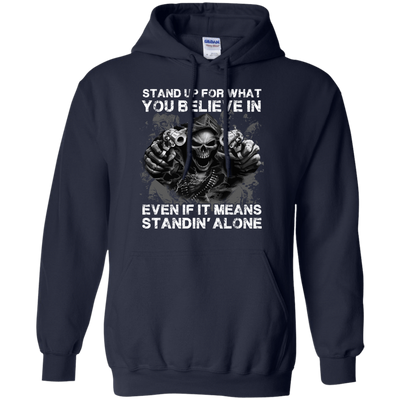 STAND UP FOR WHAT YOU BELIEVE-T-Shirt & Hoodie-Pullover Hoodie-Navy