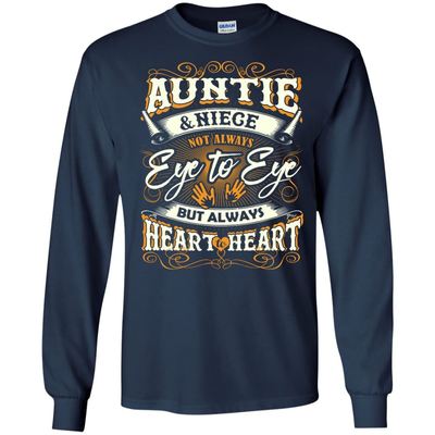 Auntie And Niece Not Always Eye To Eye-T-Shirt & Hoodie-Long Sleeve T-Shirt-Navy