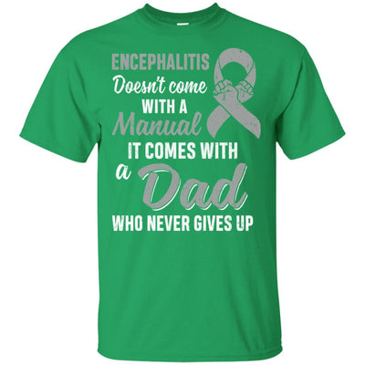 Encephalitis Awareness Dad Warrior Gifts-T-Shirt & Hoodie-Classic T-Shirt-Irish Green