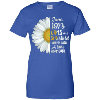 June Girls 1974 47th Birthday Gifts-T-Shirt & Tank Top-Women's T-Shirt-Royal