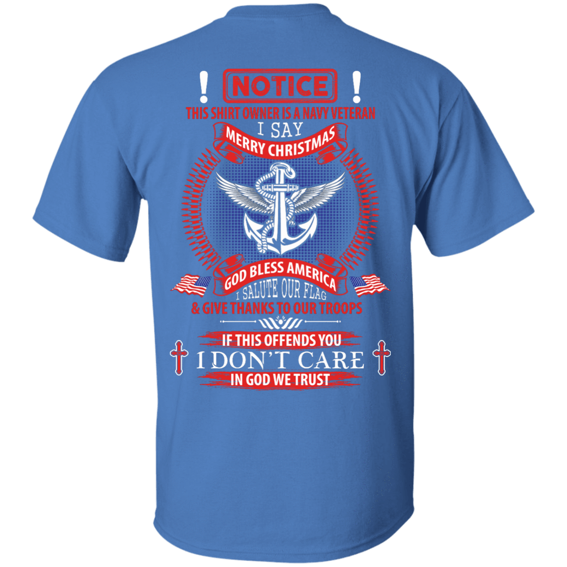 Notice This Shirt Owner Is A Navy Veteran-T-Shirt & Hoodie-Classic T-Shirt-Iris