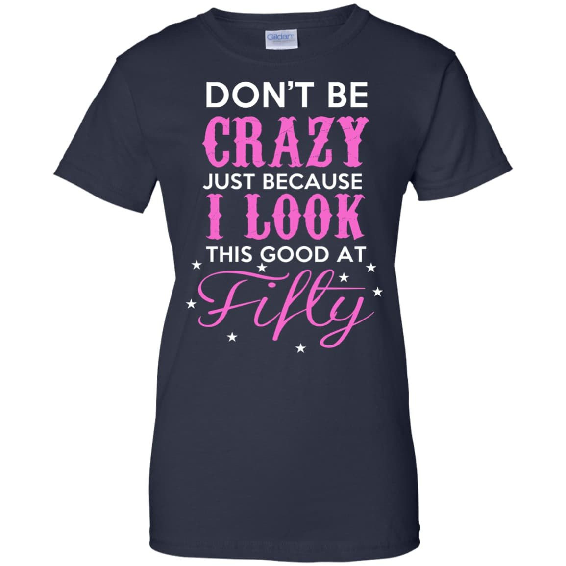 GOOT AT FIFTY-T-Shirt & Hoodie-Women's T-Shirt-Navy