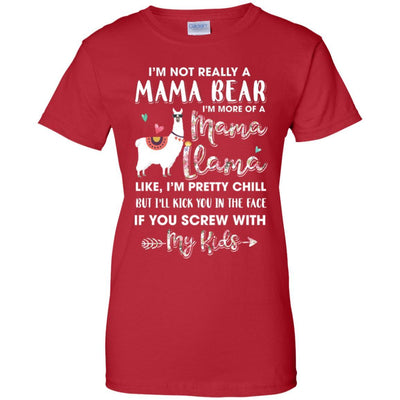 I'm Not Really A Mama Bear I'm More Of A Mama Llama-T-Shirt & Hoodie-Women's T-Shirt-Red
