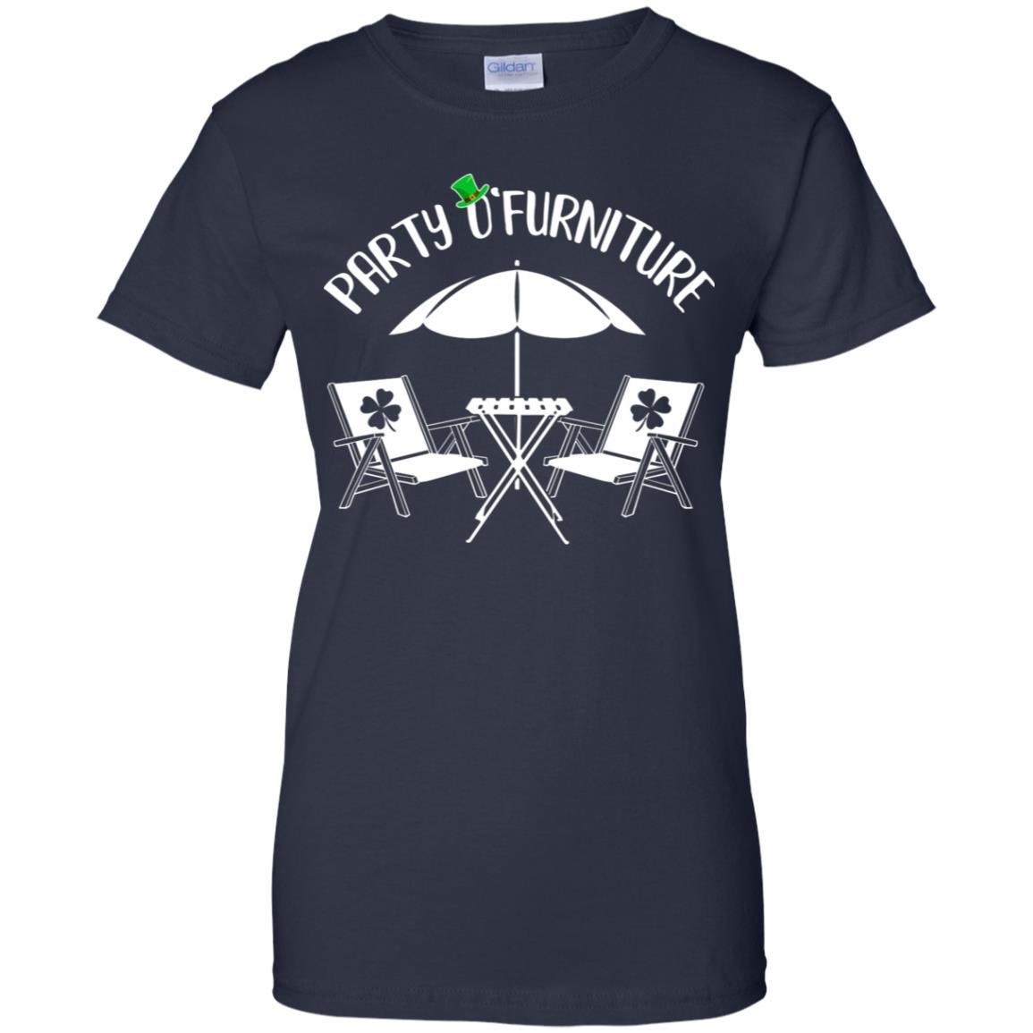 Funny St Patrick's Day Patty O'Furniture-T-Shirt & Hoodie-Women's T-Shirt-Navy