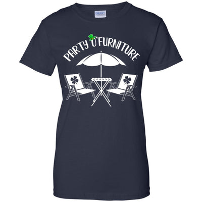 Funny St Patrick's Day Patty O'Furniture-T-Shirt & Hoodie-Women's T-Shirt-Navy