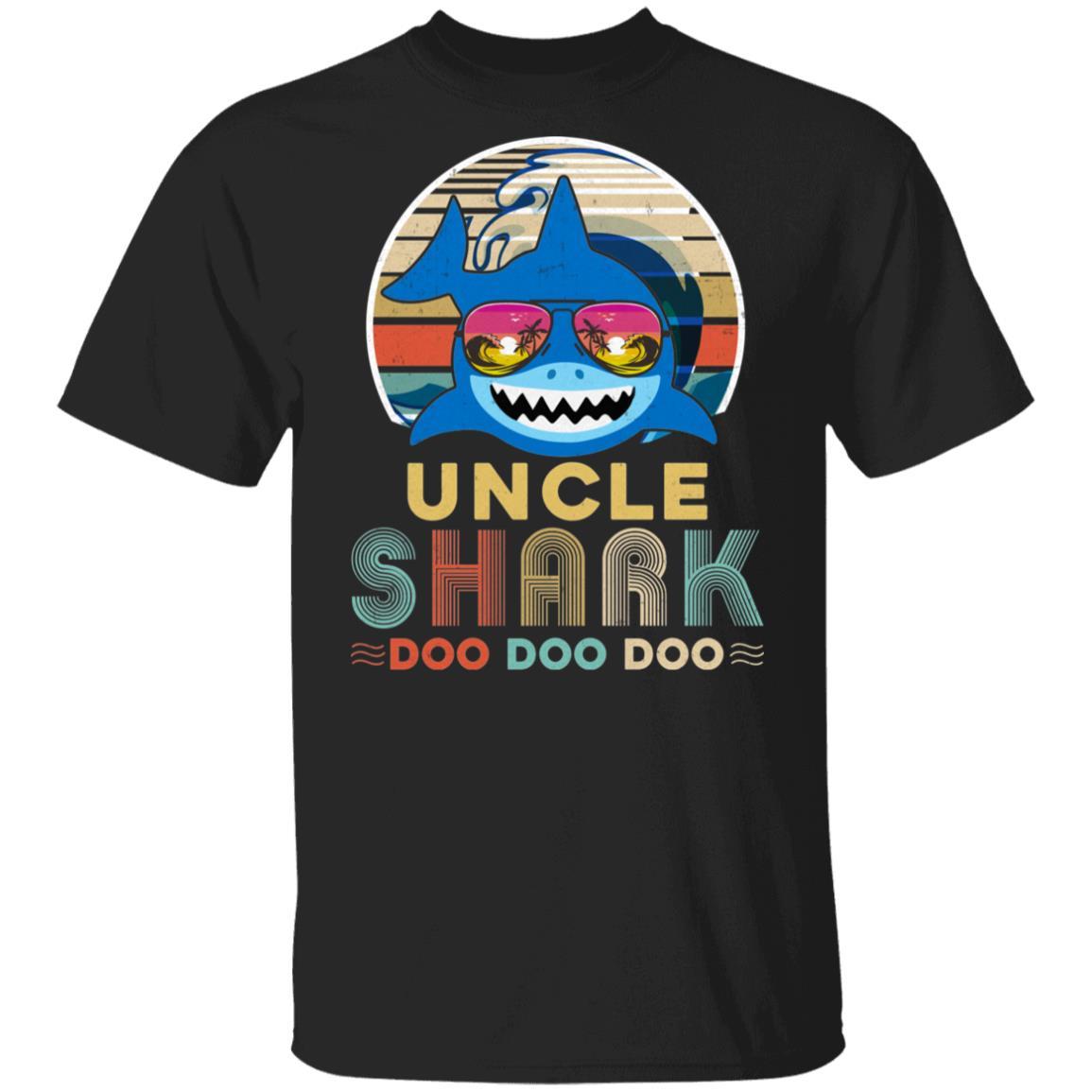 Retro Vintage Uncle Shark Doo Doo Doo