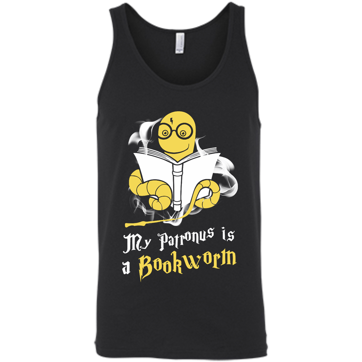 My Patronus Is A Bookworm T Shirt-T-Shirt & Hoodie-Unisex Tank-Black