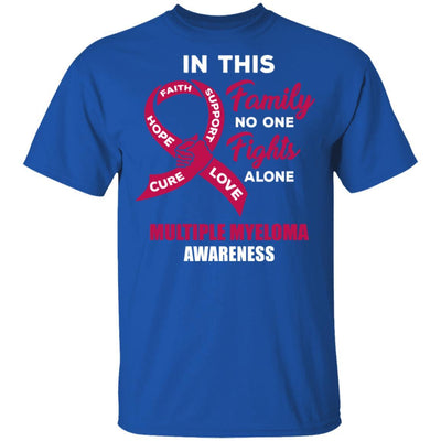 In This School No One Fights Multiple Myeloma Alone-T-Shirt & Hoodie-Classic T-Shirt-Royal