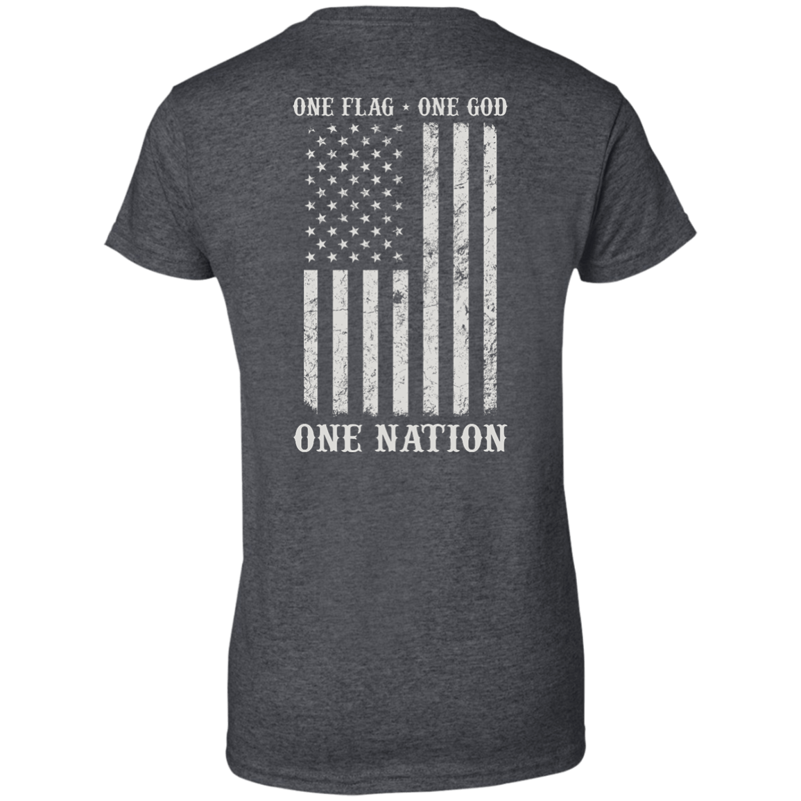 One Flag One God One Nation-T-Shirt & Hoodie-Women's T-Shirt-Dark Heather