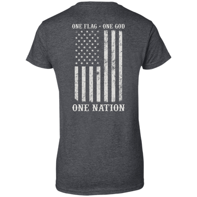 One Flag One God One Nation-T-Shirt & Hoodie-Women's T-Shirt-Dark Heather