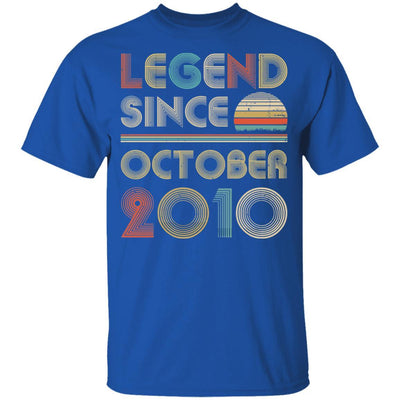 Legend Since October 2010 Vintage 11th Birthday Gifts Youth-Youth Shirt-Youth T-Shirt-Royal