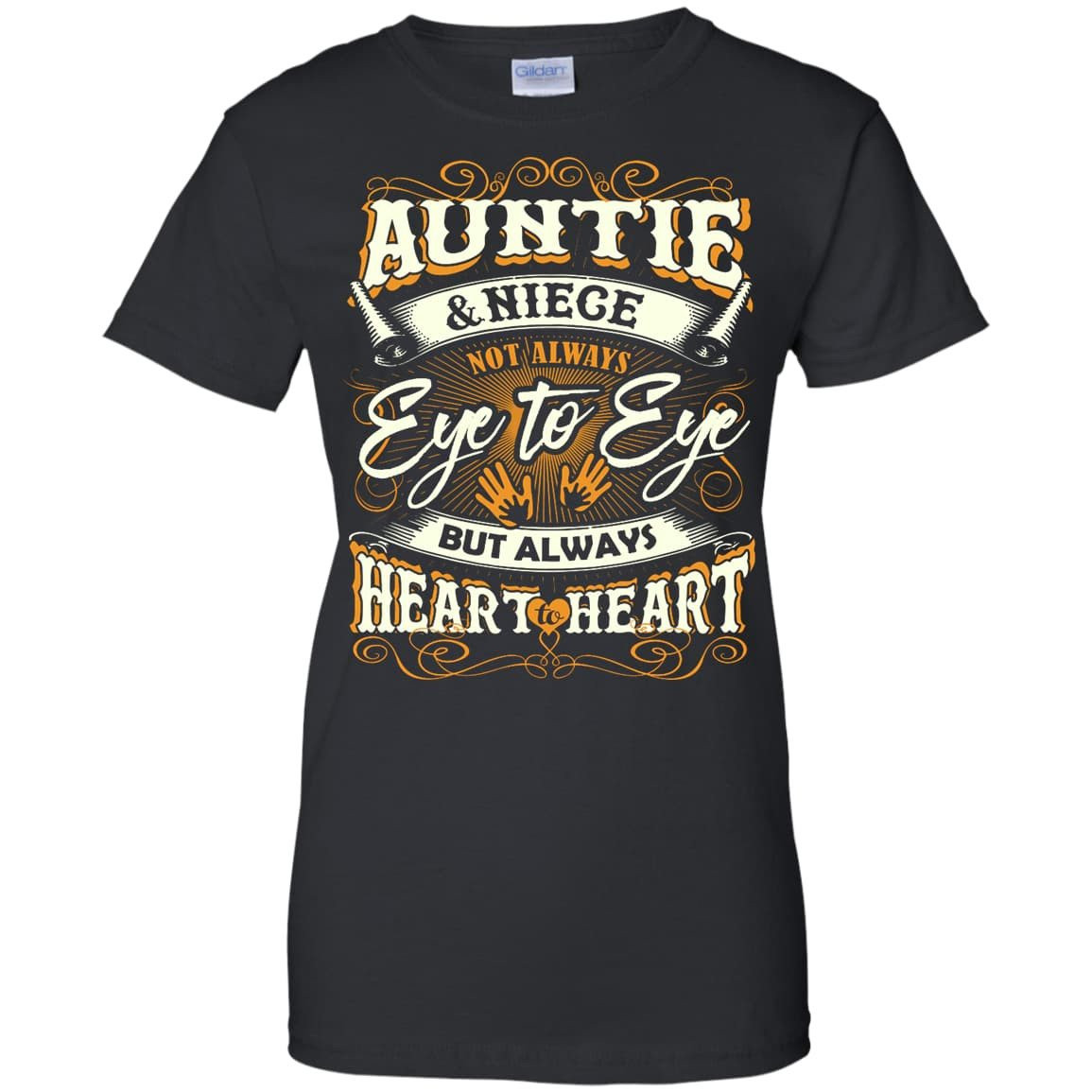 Auntie And Niece Not Always Eye To Eye-T-Shirt & Hoodie-Women's T-Shirt-Black