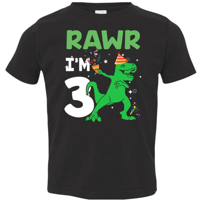 Rawr I'm 5 Birthday Gifts 2016 Dinosaur For Boys Youth-Youth Shirt-Toddler T-Shirt-Black