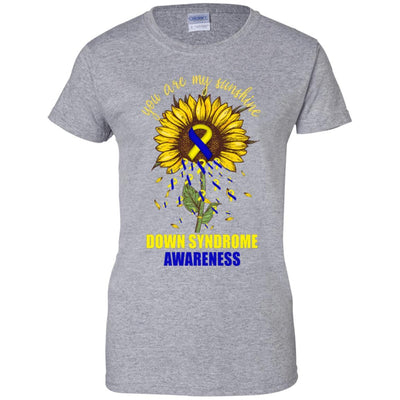 You Are My Sunshine Down Syndrome Awareness-T-Shirt & Hoodie-Women's T-Shirt-Sport Grey
