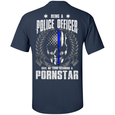 BEING A POLICE OFFICER-T-Shirt & Hoodie-Classic T-Shirt-Navy