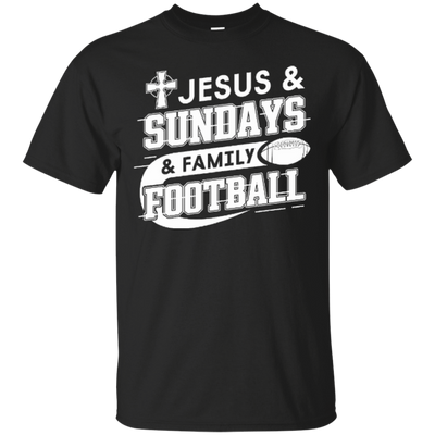 Jesus Sundays Family Football-T-Shirt & Hoodie-Classic T-Shirt-Black