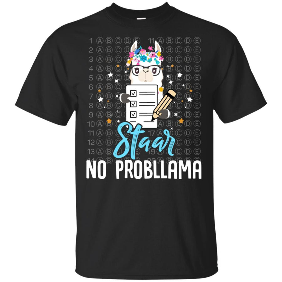 STAAR Test Day Llama For Students Teacher-T-Shirt & Hoodie-Classic T-Shirt-Black