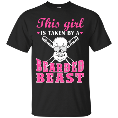 This Girl Is Taken By A Bearded Beast-T-Shirt & Hoodie-Classic T-Shirt-Black