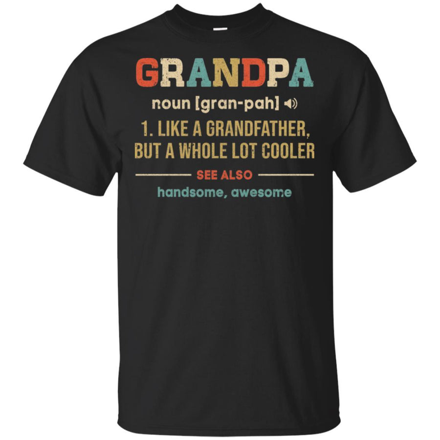 Vintage Grandpa Gifts Grandpa Definition Fathers Day-T-Shirt & Hoodie-Classic T-Shirt-Black