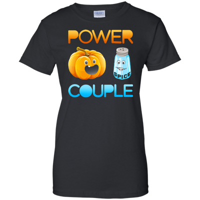 Pumpkin Spice Power Couple Halloween-T-Shirt & Hoodie-Women's T-Shirt-Black