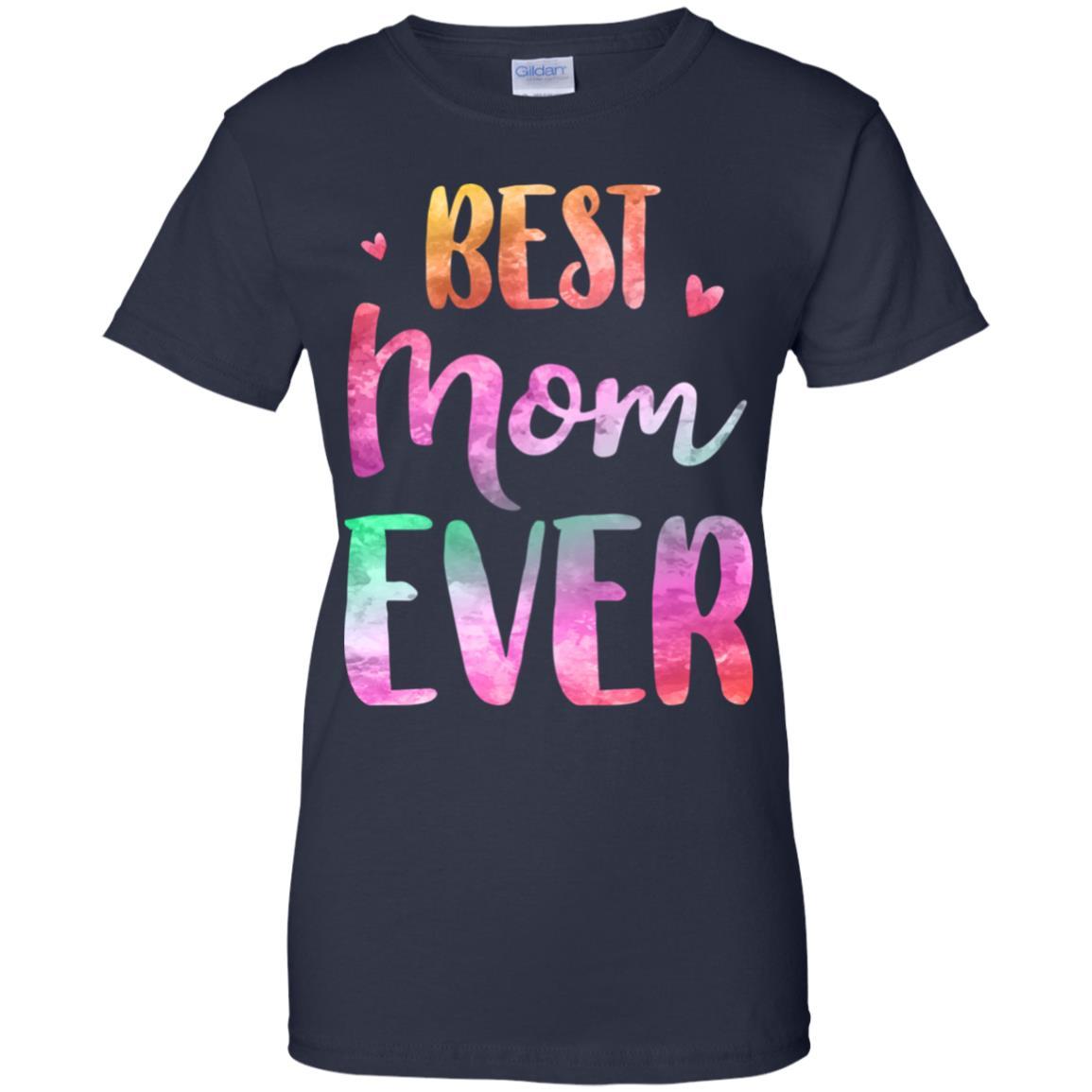 Best Mom Ever Cute Funny Mothers Day Gift-T-Shirt & Tank Top-Women's T-Shirt-Navy