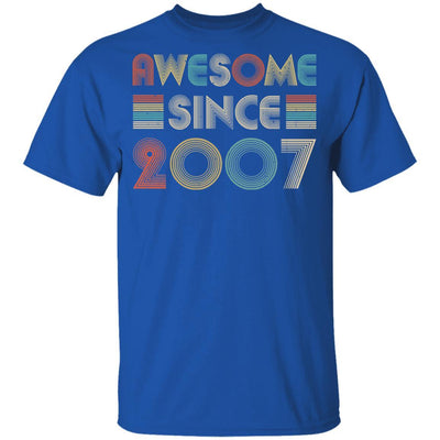 Awesome Since 2007 14th Birthday Gifts-T-Shirt & Hoodie-Youth T-Shirt-Royal
