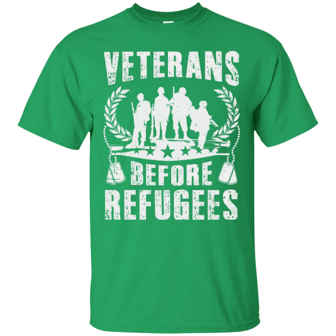 VETERANS BEFORE REFUGEES-T-Shirt & Hoodie-Classic T-Shirt-Irish Green