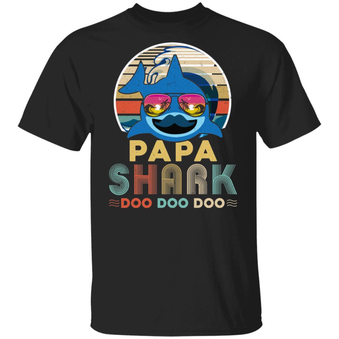 Retro Vintage Papa Shark Doo Doo Doo