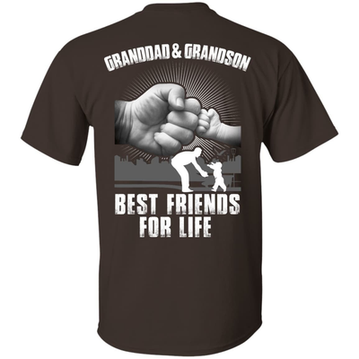 Granddad And Grandson Best Friends For Life-T-Shirt & Hoodie-Classic T-Shirt-Dark Chocolate
