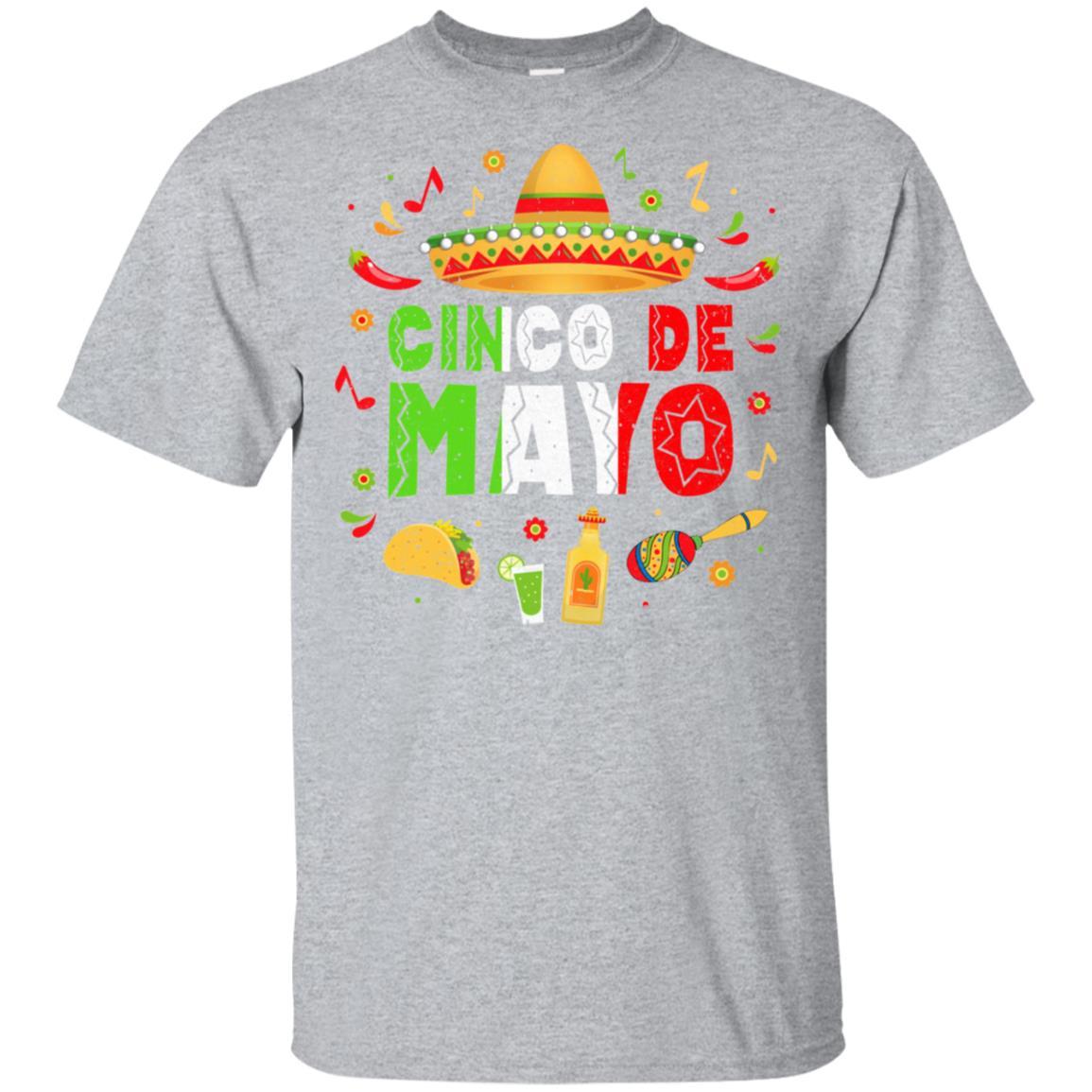 Fiesta Cinco De Mayo Funny Mexican Mexico Gifts-T-Shirt & Hoodie-Classic T-Shirt-Sport Grey