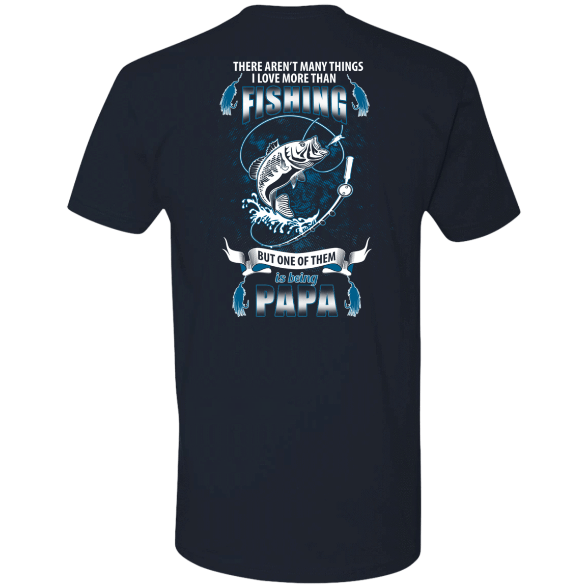 I Love More Them Fishing PAPA-T-Shirt & Hoodie-Premium T-Shirt-Midnight Navy
