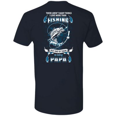 I Love More Them Fishing PAPA-T-Shirt & Hoodie-Premium T-Shirt-Midnight Navy