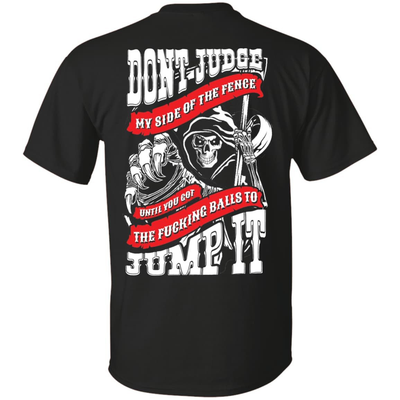 Don't Judge My Side Of The Fenge-T-Shirt & Hoodie-Classic T-Shirt-Black