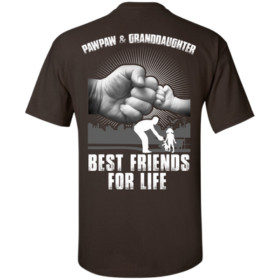 Pawpaw And Granddaughter Best Friends For Life-T-Shirt & Hoodie-Classic T-Shirt-Dark Chocolate
