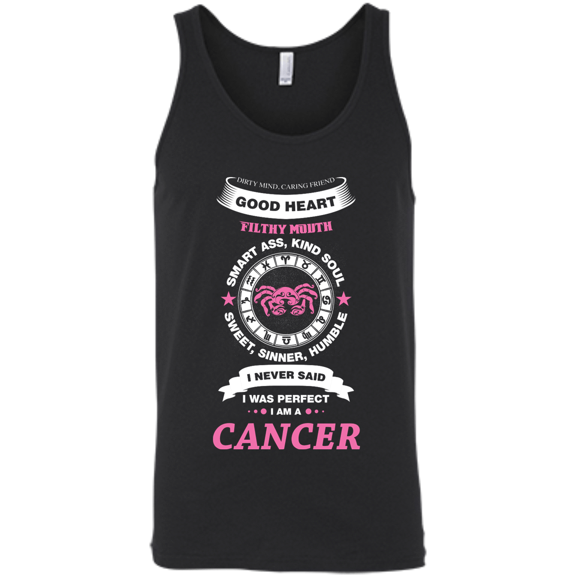 I Never Said I Was Perfect I Am A CANCER-T-Shirt & Hoodie-Unisex Tank-Black