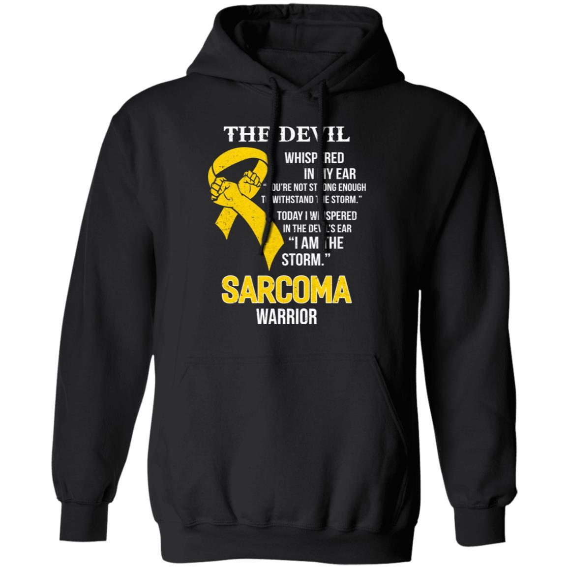I Am The Storm Support Sarcoma Awareness-T-Shirt & Hoodie-Pullover Hoodie-Black