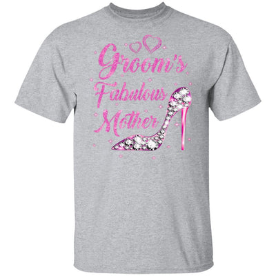 Groom's Fabulous Mother Happy Wedding Marry Vintage-T-Shirt & Tank Top-Classic T-Shirt-Sport Grey