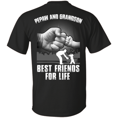 Pepaw And Grandson Best Friends For Life-T-Shirt & Hoodie-Classic T-Shirt-Black