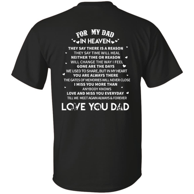 For My Dad In Heaven-T-Shirt & Hoodie-Classic T-Shirt-Black