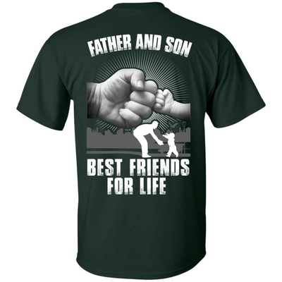 Father And Son Best Friends For Life-T-Shirt & Hoodie-Classic T-Shirt-Forest Green