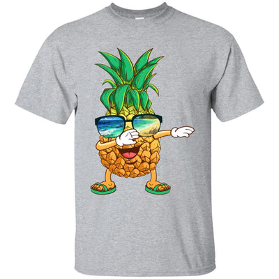 Dabbing Pineapple Sunglasses Aloha Beaches Hawaii-T-Shirt & Tank Top-Classic T-Shirt-Sport Grey