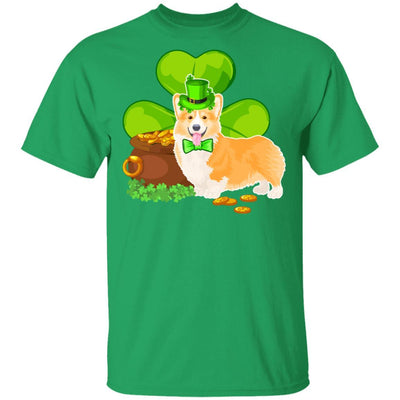 Corgi St Patrick's Day Irish Dog Lover Funny Gifts-T-Shirt & Hoodie-Classic T-Shirt-Irish Green